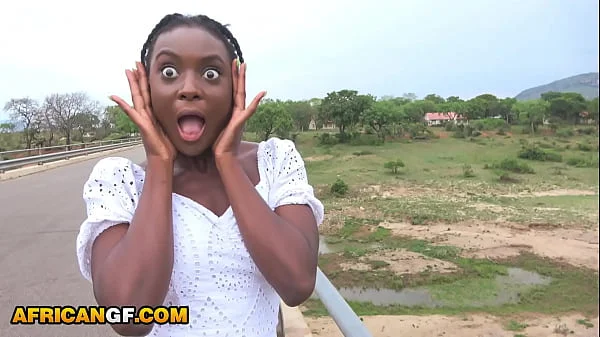 Perfect Body Ebony Girlfriend Glad To Suck My White Cock In Public Gripping Pussy Cream When I Fuck Her Outdoors