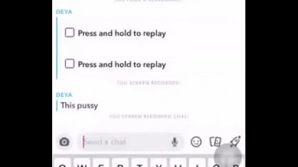 Teen Latina slut snapchats a video of her pussy for me