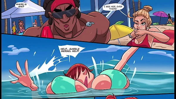 Black man fucks married woman on the beach to save her