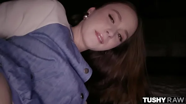 TUSHYRAW Naughty hottie Hazel takes every inch up her ass