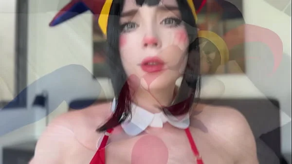 Pomni from The Amazing Digital Circus Deepthroats, Footjobs and Rough Fucks till 2 Cumshots
