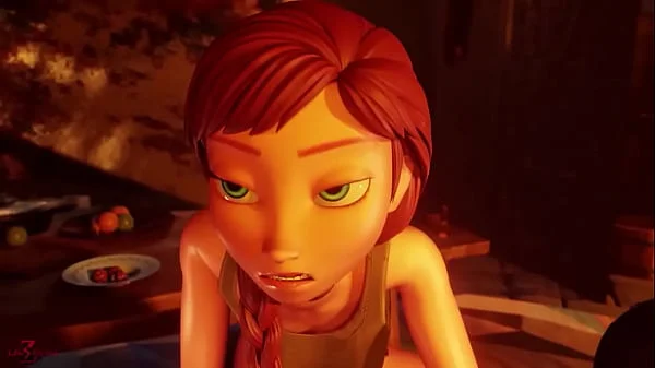 Anna Frozen Hardcore Anal Sex and Blowjob 3D Animation