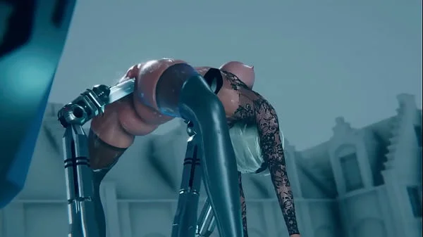2B recibe mantenimiento vaginal por un Androide | Nier: Automata