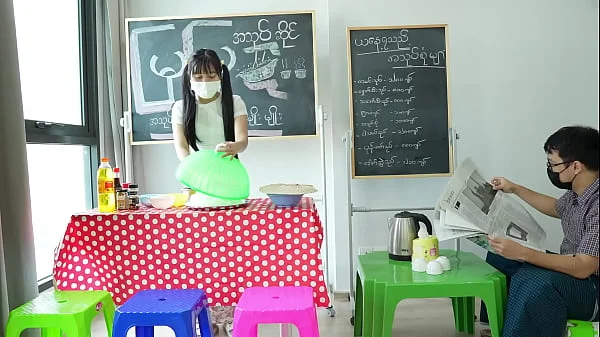 Asian Girl Hardcore Fuck in her Store