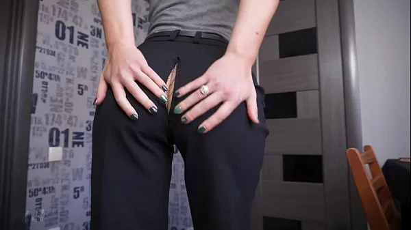 Secretary Pants Too Tight So They Rip Open