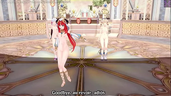 Genshin Impact: 【MMD】EVERGLOW - Adios REMAKE (Nilou, Ayaka, Barbara)