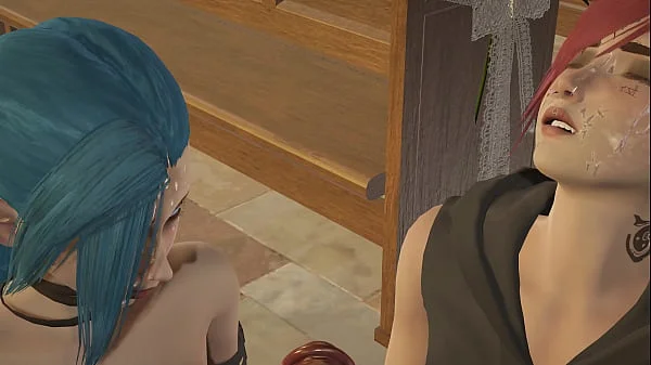Arcane - Sex with Vi and Jinx [4K, 60FPS, 3D Hentai Game, Uncensored, Ultra Settings]