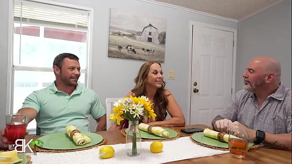 StepMom seduces Big Cock StepSon While StepDad is Clueless Taking Call from work