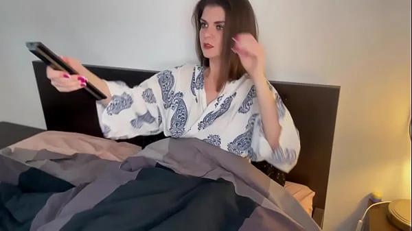 Huge Step Mother’s boner was caught by her nerdy stepson and she asked him to lick it