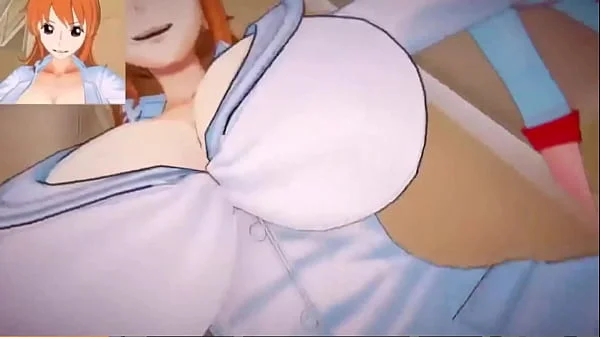 Hentai joi Nami FR One piece Futanari Assplay, CEI, Ass to mouth