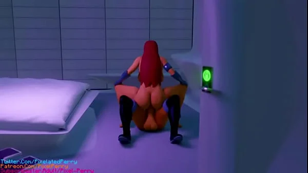 StarFire e BlackFire fazem um threesome com a Raven