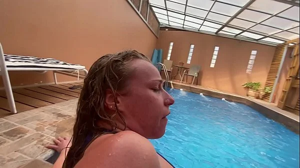 HOLIDAY CREAMPIE- I'm excited to get cought fucking around the hotel pool