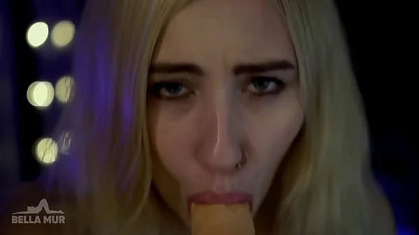 ASMR deepthroat close up with nauhty sounds