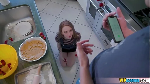 Cute stepsister makes a very nasty and special offer to stepbro