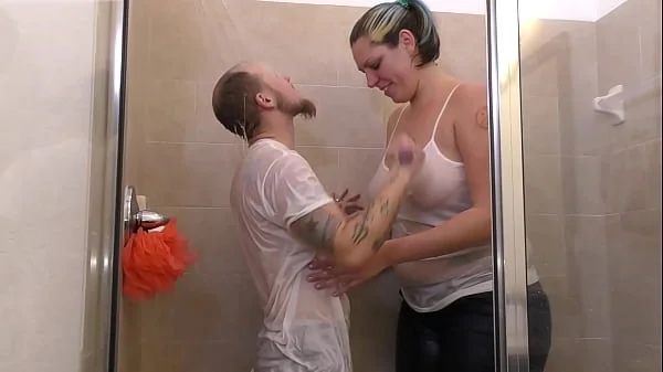 Amazon Vanessa Rain drenched with another Boy Toy