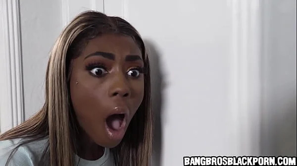 Sexy black teen asks her stepdad to take pictures of her - ebony porn