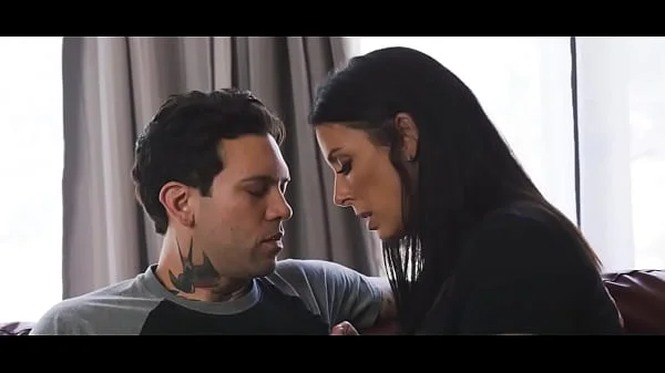 Busty stepmom seduce her shy stepson