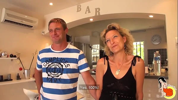 40yo milf Sylvie and Tonio, an amateur couple, wanted to shoot for the first time