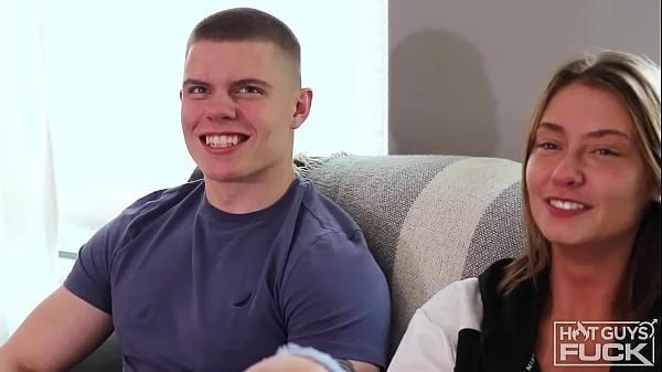 Sexy Teen Angelica Welcomes New Stud Luke To HotGuysFuck!