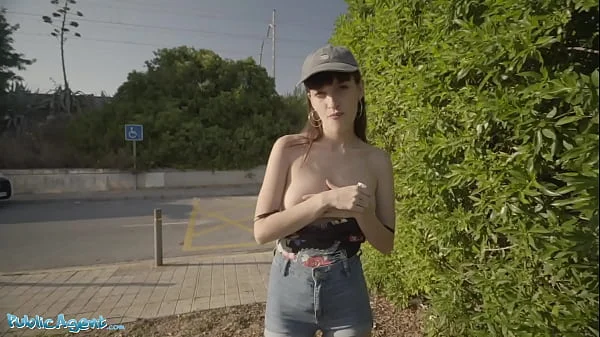 Public Agent Spanish Babe Caomei Removes her Mask for Cock