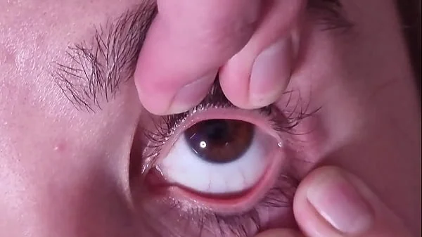 Cum dumpster gets a full cumshot into her open eye | talking