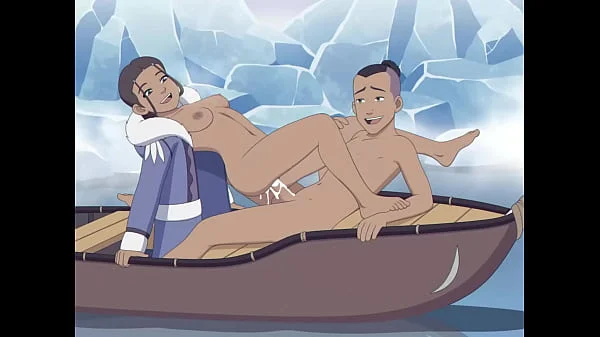 Katara and Sokka with cum inside