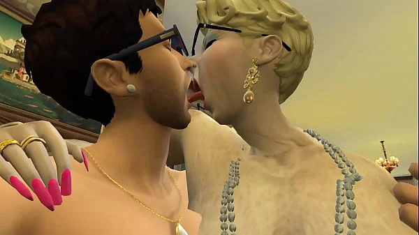 GRANNY TREAT 1 - Posh Grannies Sucking Young Cocks - Sims 4