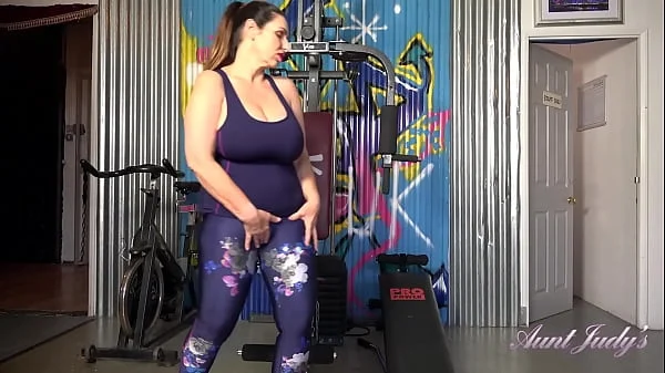 AuntJudys - Busty Mature Icon Josephine James' Very Hot Workout