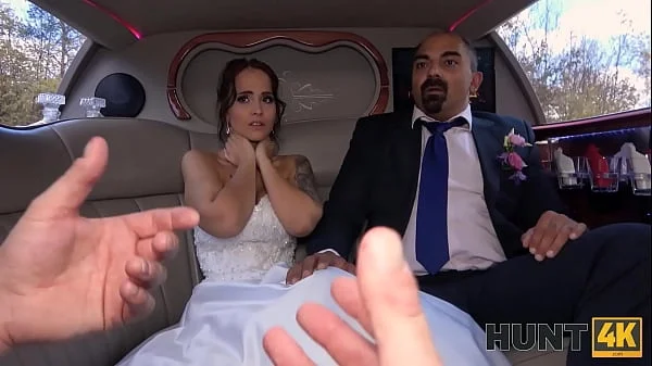 HUNT4K. Enticing bride-to-be rocks out with injured guy before husband