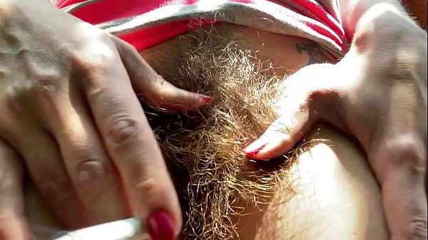 hairy bush outdoor two cigarettes
