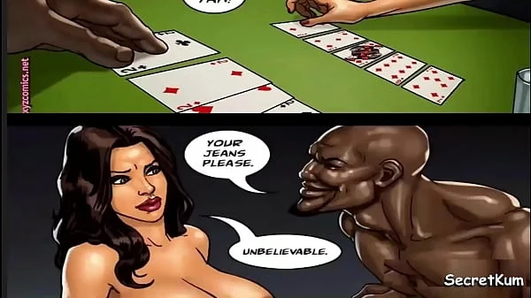 The Poker Game season 2 Ep.1 - Husband's friends played strip Poker with his wife after he fell || Cheating Wife Interracial Gangbang