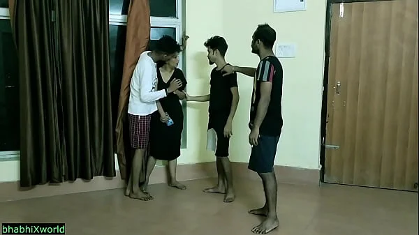 Desi cute girl fucked by three boys at boyfriend home!! Hot xxx